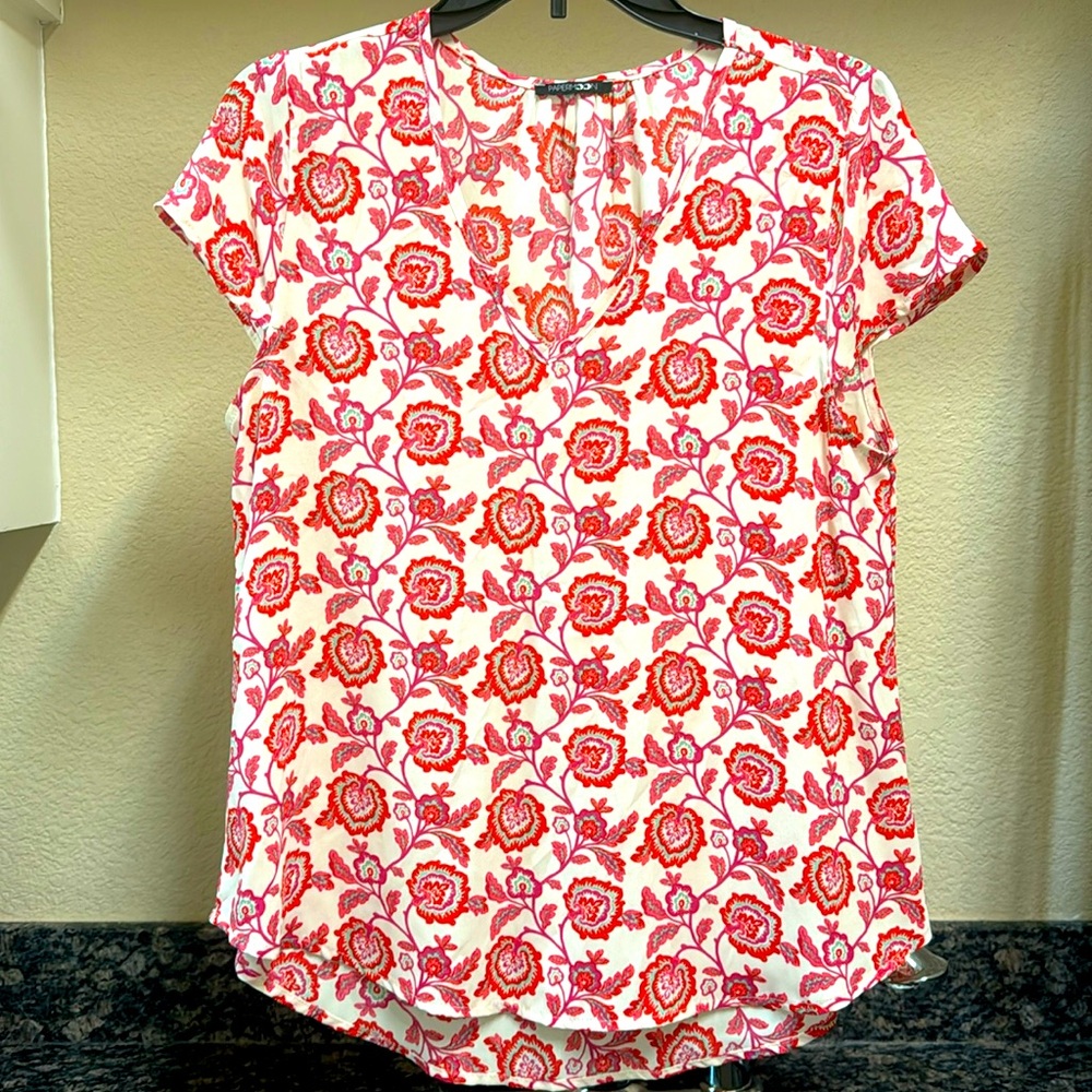 Papermoon cap sleeve women’s blouse